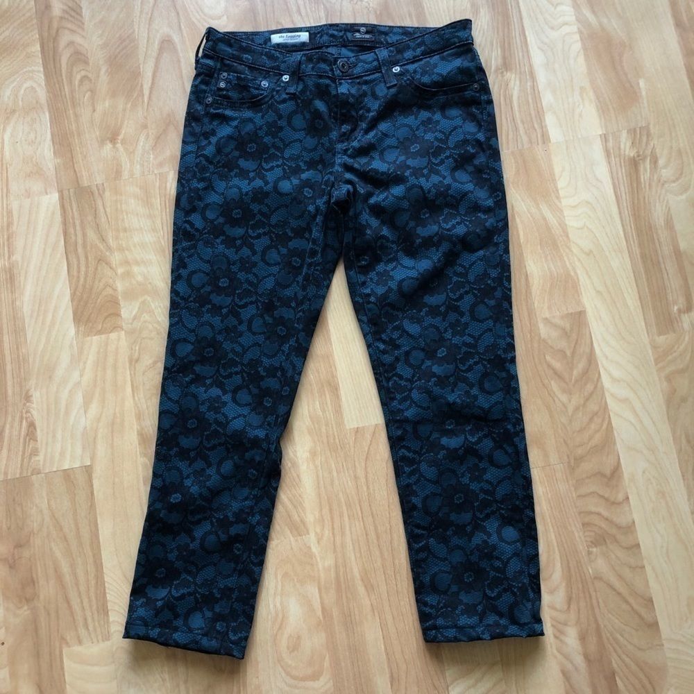 AG Jeans Legging Lace Floral Skinny Jeans, 28